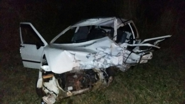 Acidente aconteceu por volta das 19 horas, próximo ao trevo do Estreito (Foto: Reprodução)